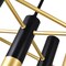 Cwi Lighting Anem 10 Light Down Chandelier With Matte Black & Satin Gold Finish 1015P32-10-129 - alternate 2